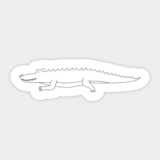 Cute Alligator Sticker